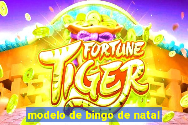 modelo de bingo de natal